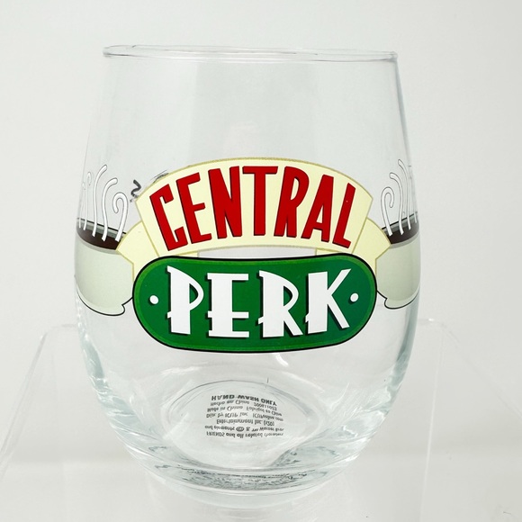 FRIENDS CENTRAL PERK WARNER BROS GLASS GOBLET - Picture 5 of 5